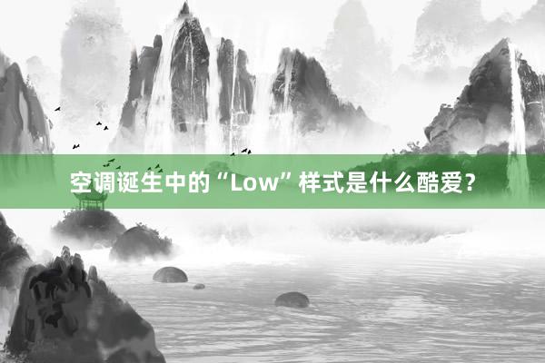 空调诞生中的“Low”样式是什么酷爱？